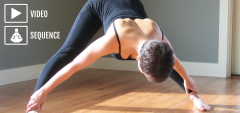 Home yoga practice for the hips with emphasis on adductors / abductors