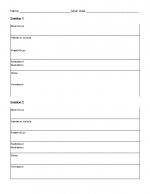 4-session plan template