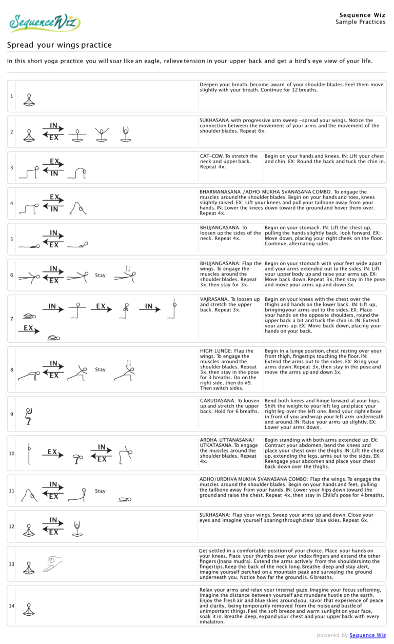 Get yourself ready for the New Year Spread your wings practice