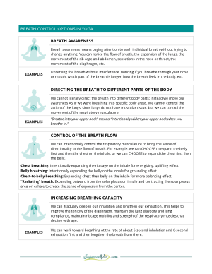 Breath control options in yoga - Sequence Wiz